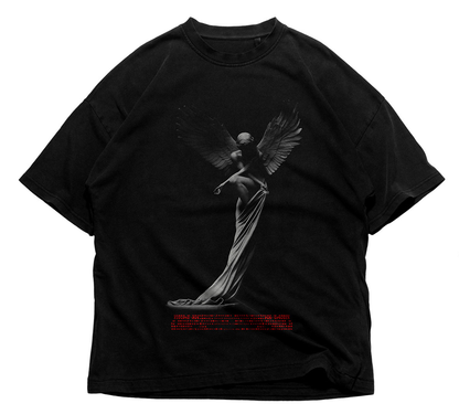 Fallen Angel T-Shirt in Jet Black